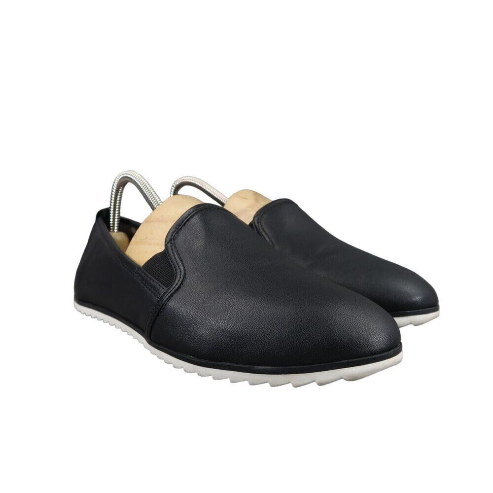 Bar III Shoes Women 7.5 Loafer Slip On Classic Fashion Career Comfort Black Flat
